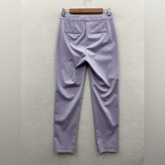 Ann Taylor Women’s 0 Ankle Pants Trouser Lavender Purple Mid Rise - Picture 2 of 7